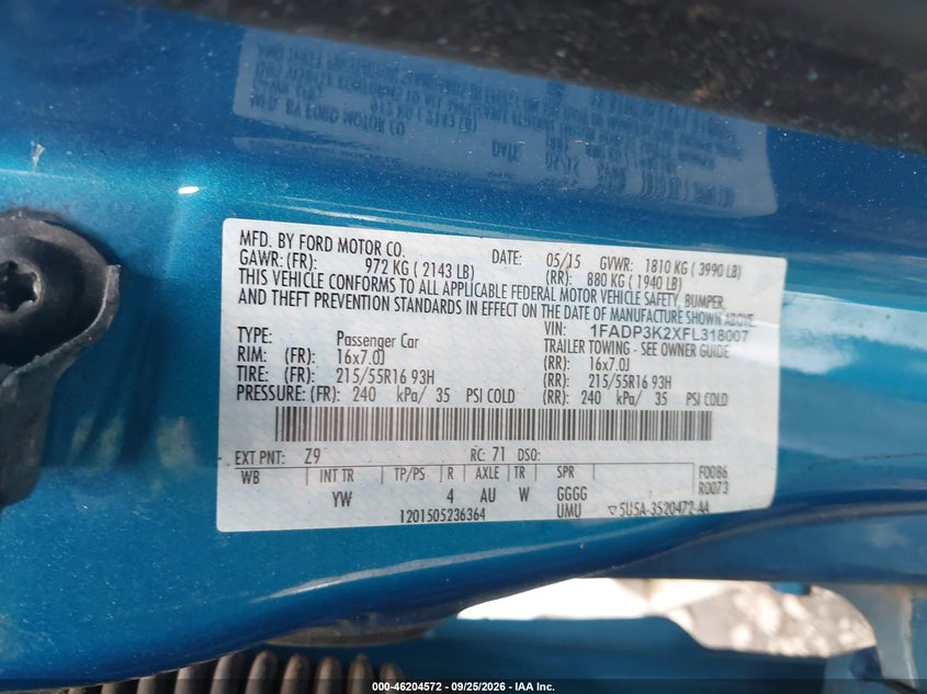 2015 FORD FOCUS SE · Фото 9