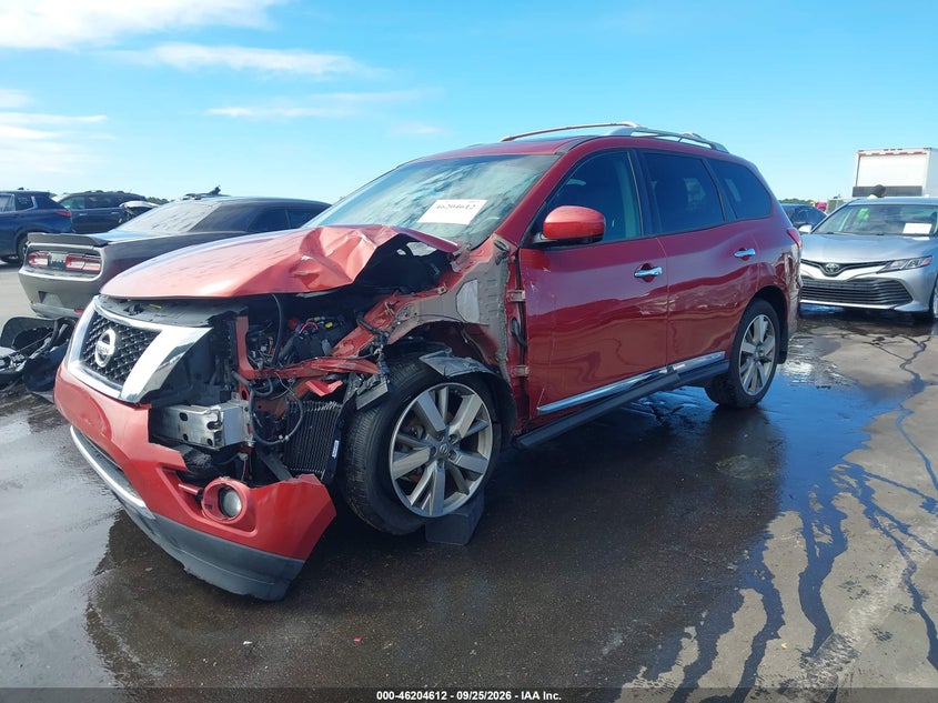 Vin: 5n1ar2mn3fc604009, lot: 46704524, nissan pathfinder platinum 20152