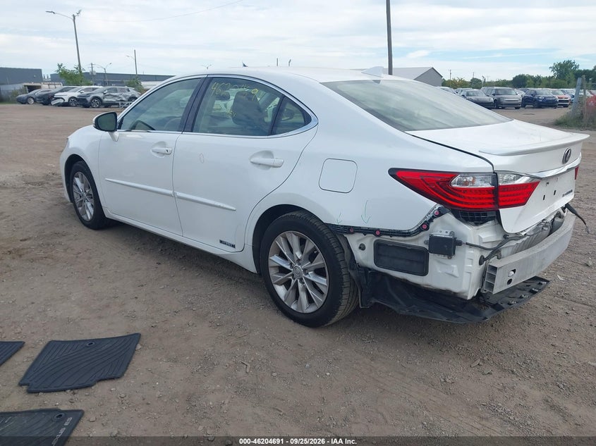 Vin: jthbw1gg3f2090921, lot: 46704603, lexus es 300h hybrid 20153