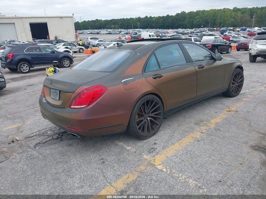 Vin: wddug8cb0fa116381, lot: 46704620, mercedes-benz s 550 20154