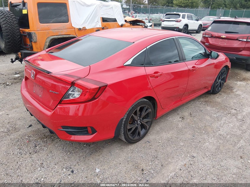 Vin: 2hgfc2f87lh560643, lot: 46704629, honda civic sport 20204