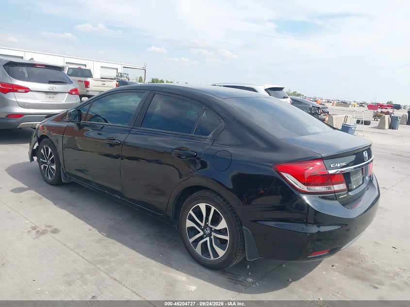 Vin: 19xfb2f88fe007629, lot: 46704639, honda civic ex 20153