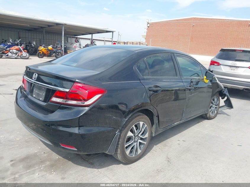 Vin: 19xfb2f88fe007629, lot: 46704639, honda civic ex 20154