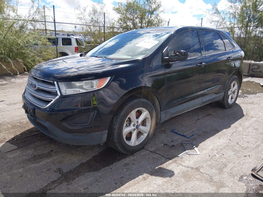 Vin: 2fmpk4g99hbc64537, lot: 46704655, ford edge se 20172