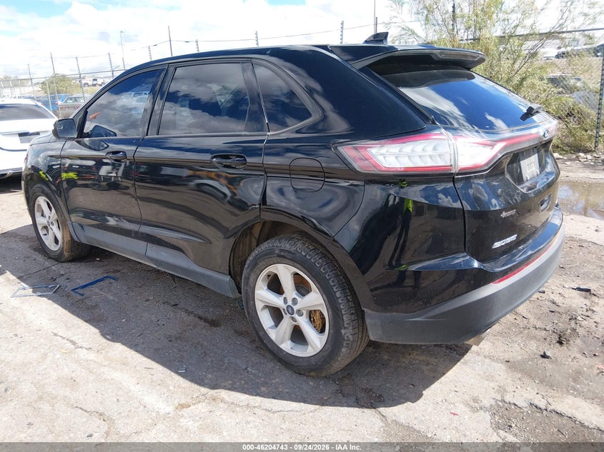 Vin: 2fmpk4g99hbc64537, lot: 46704655, ford edge se 20173