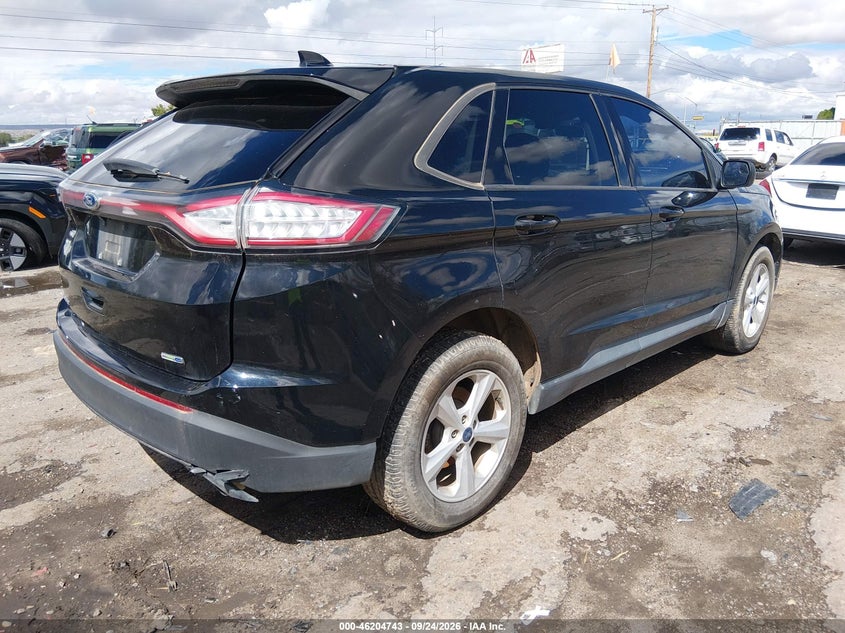 Vin: 2fmpk4g99hbc64537, lot: 46704655, ford edge se 20174