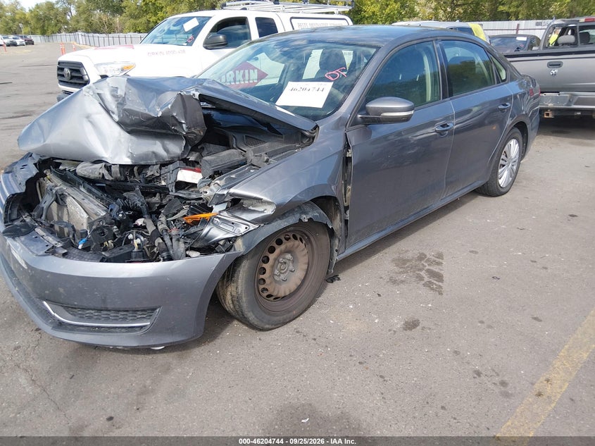 Vin: 1vwat7a3xfc076696, lot: 46704656, volkswagen passat 1.8t s 20152