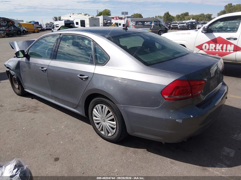 Vin: 1vwat7a3xfc076696, lot: 46704656, volkswagen passat 1.8t s 20153