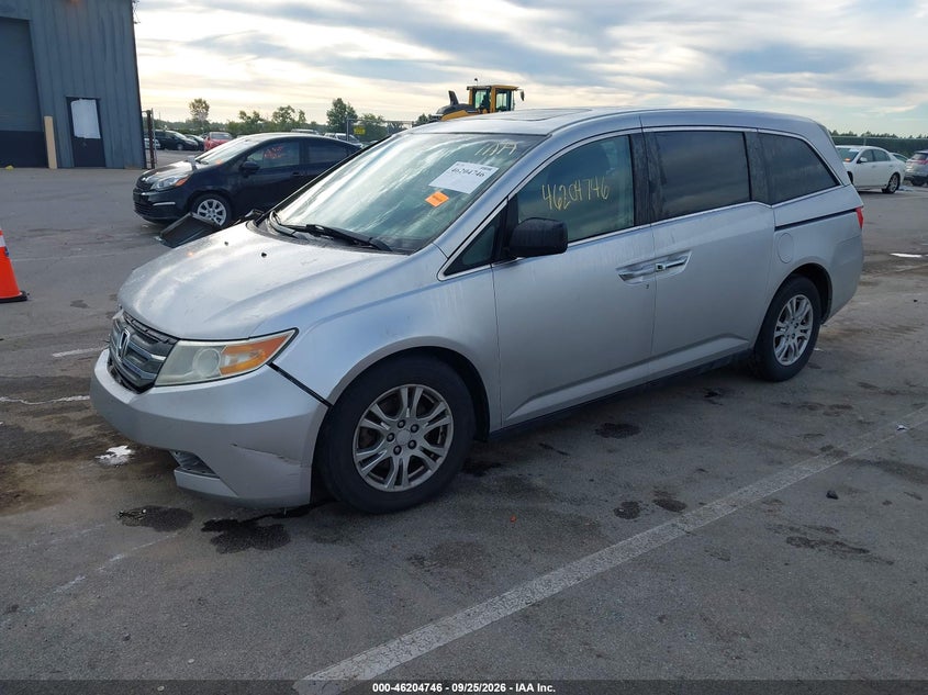 Vin: 5fnrl5h63cb093719, lot: 46704658, honda odyssey ex-l 20122