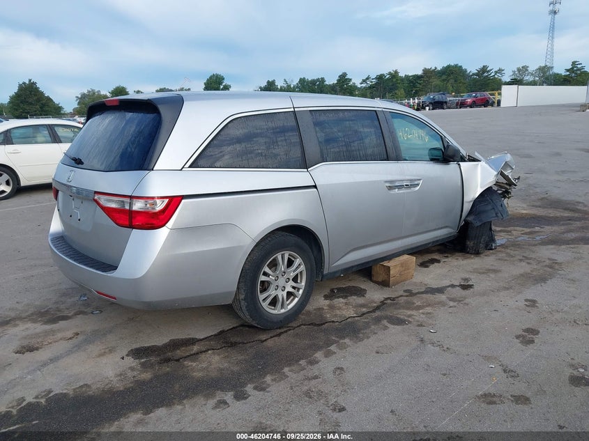 Vin: 5fnrl5h63cb093719, lot: 46704658, honda odyssey ex-l 20124
