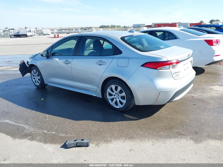 Vin: 5yfepmaexmp211074, lot: 46704680, toyota corolla le 20213