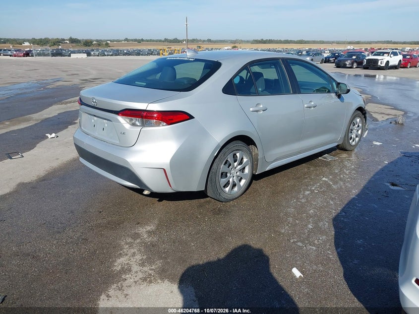 Vin: 5yfepmaexmp211074, lot: 46704680, toyota corolla le 20214