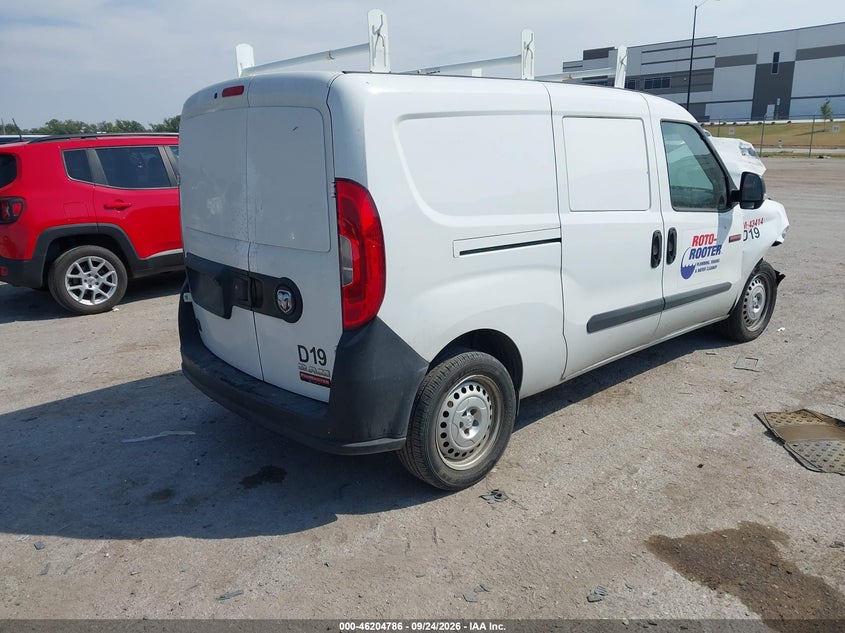 Vin: zfberfab9h6e74591, lot: 46704698, ram promaster city tradesman 20174
