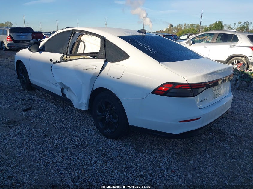 Vin: 1hgcy1f47sa078926, lot: 46704718, honda accord se 20253