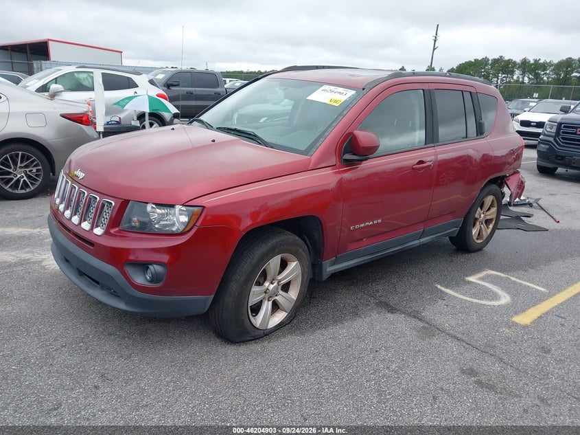 Vin: 1c4njceb5fd274715, lot: 46704815, jeep compass latitude 20152