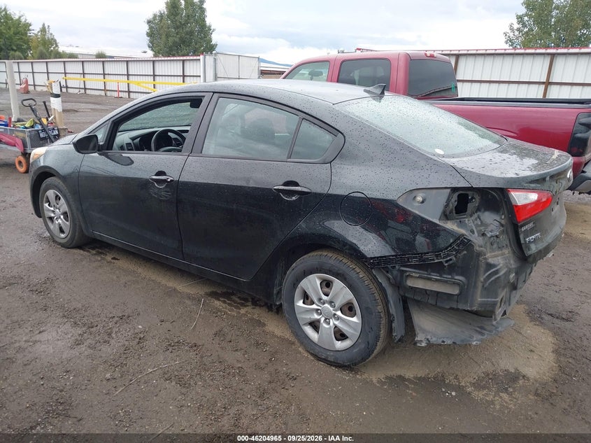 Vin: knafk4a60e5157579, lot: 46704877, kia forte lx 20143