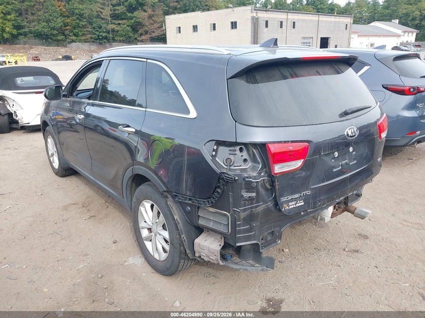 Vin: 5xypg4a30hg217161, lot: 46704902, kia sorento 2.4l lx 20173