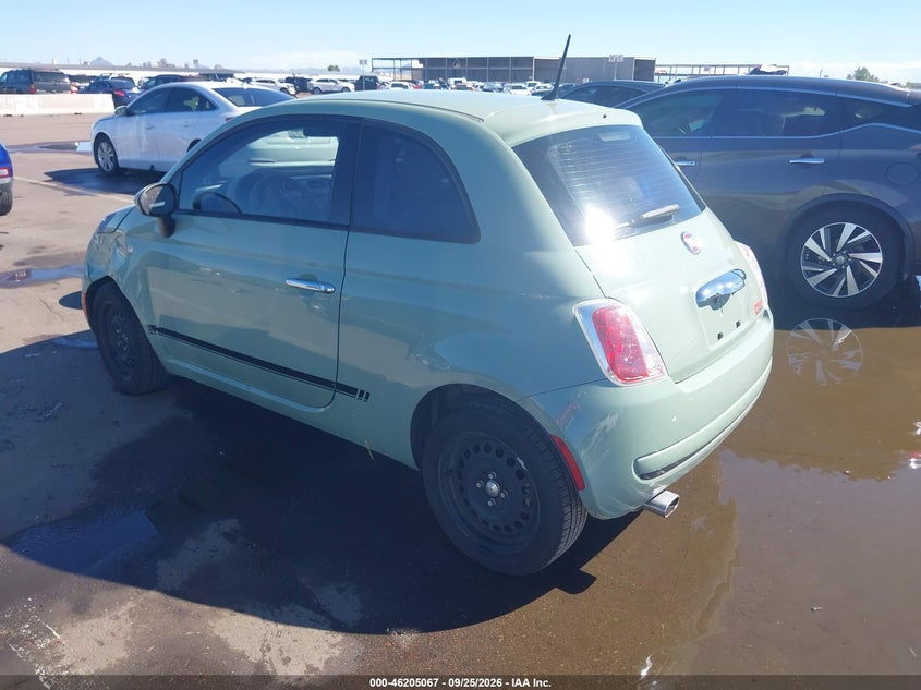 Vin: 3c3cffar0ft624179, lot: 46704979, fiat 500 pop 20153