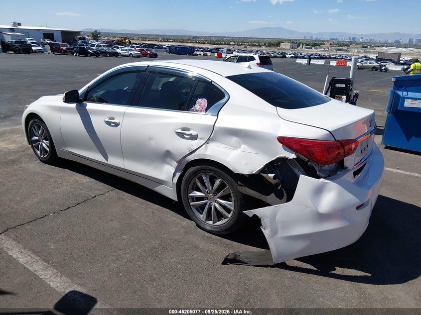 Vin: jn1bv7ap4em692720, lot: 46704989, infiniti q50 premium 20143