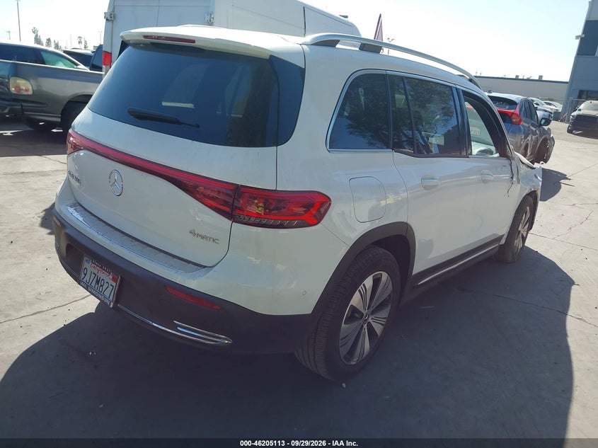 Vin: w1n9m0kb8pn067879, lot: 46705025, mercedes-benz eqb 300 suv 4matic 20234