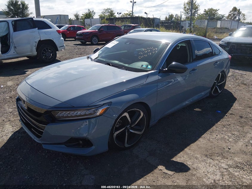 Vin: 1hgcv1f43ma015477, lot: 46705075, honda accord sport special edition 20212