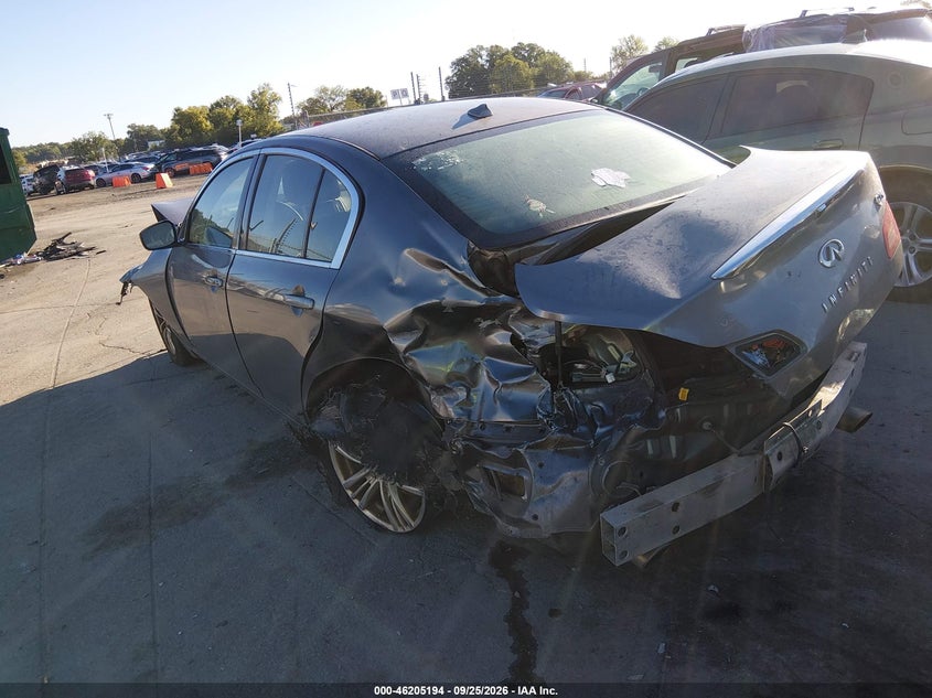 Vin: jn1dv6ap9bm604114, lot: 46705106, infiniti g25 journey 20113