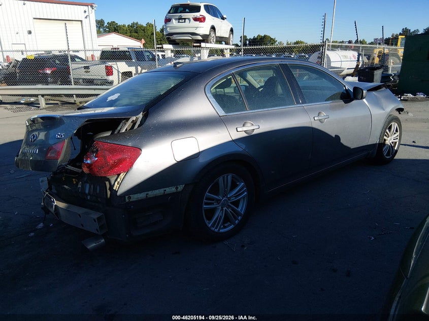 Vin: jn1dv6ap9bm604114, lot: 46705106, infiniti g25 journey 20114