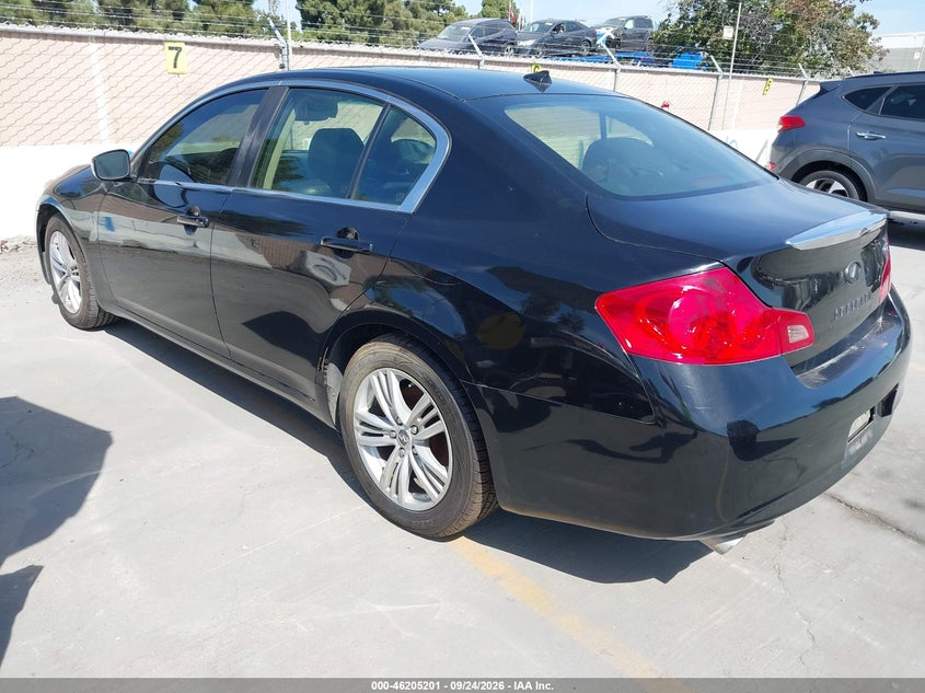 Vin: jn1dv6apxcm700321, lot: 46705113, infiniti g25 journey 20123