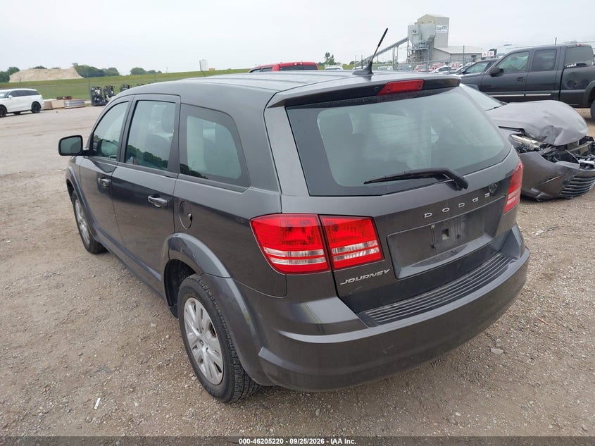Vin: 3c4pdcab7ft565801, lot: 46705132, dodge journey american value pkg 20153