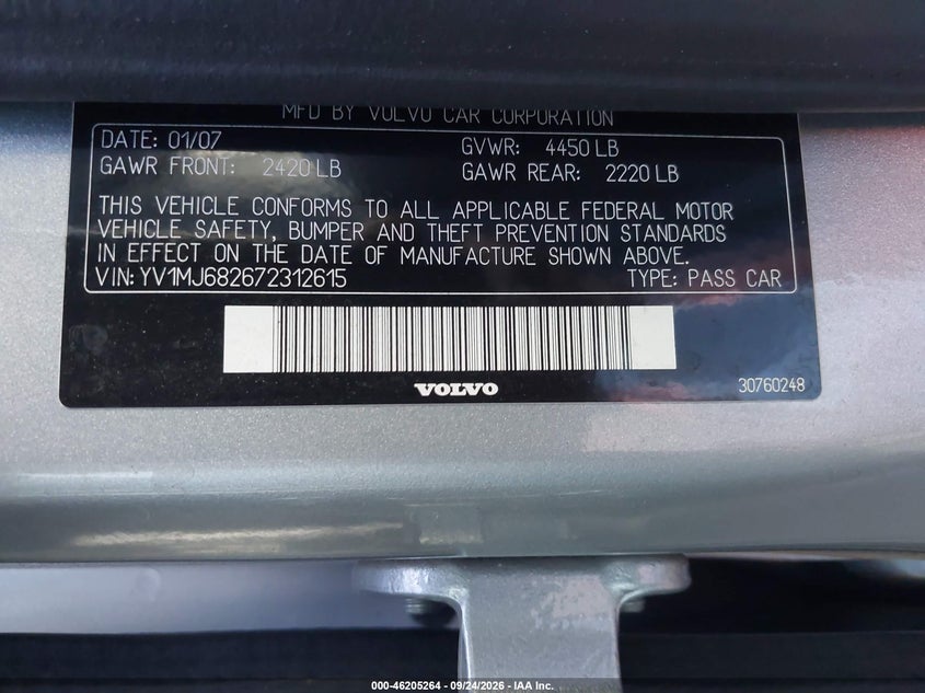2007 VOLVO V50 2.5L TURBO/T5 · Фото 9