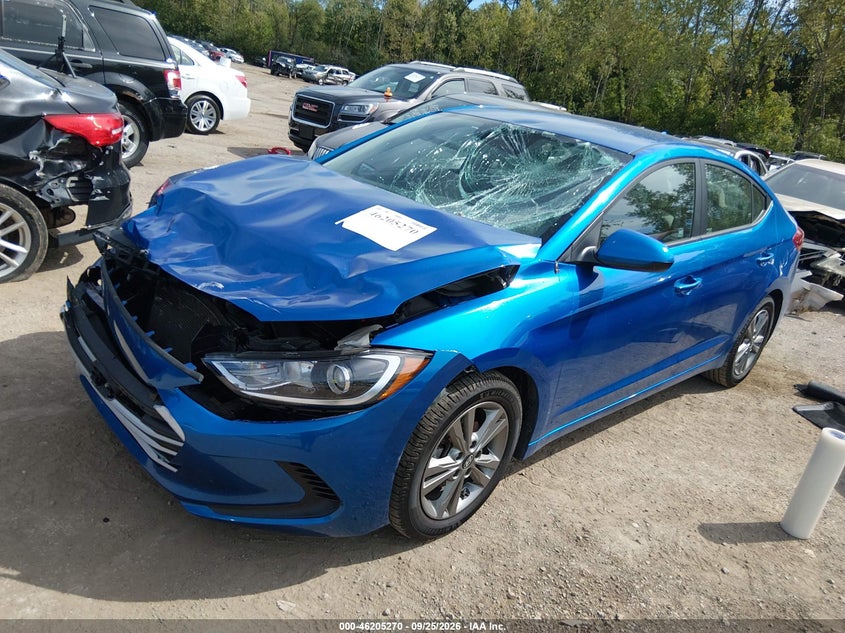 Vin: 5npd84lf7jh381514, lot: 46705181, hyundai elantra sel 20182