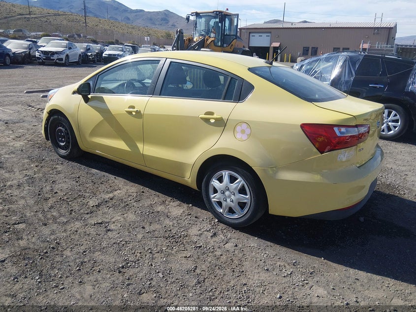 Vin: knadm4a34g6572182, lot: 46705193, kia rio lx 20163