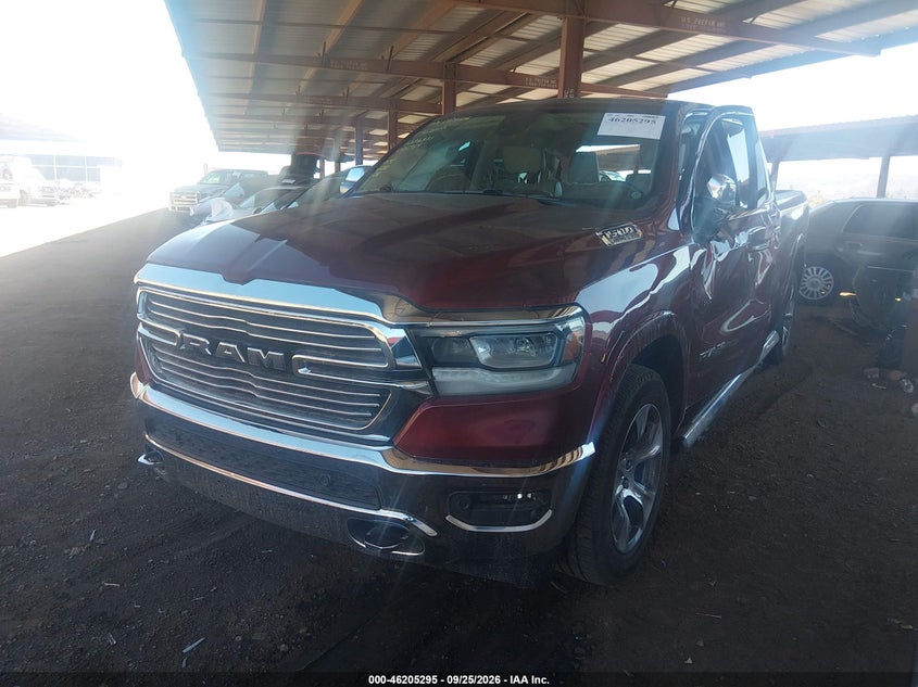 Vin: 1c6rrert6ln151964, lot: 46705207, ram 1500 laramie 20202