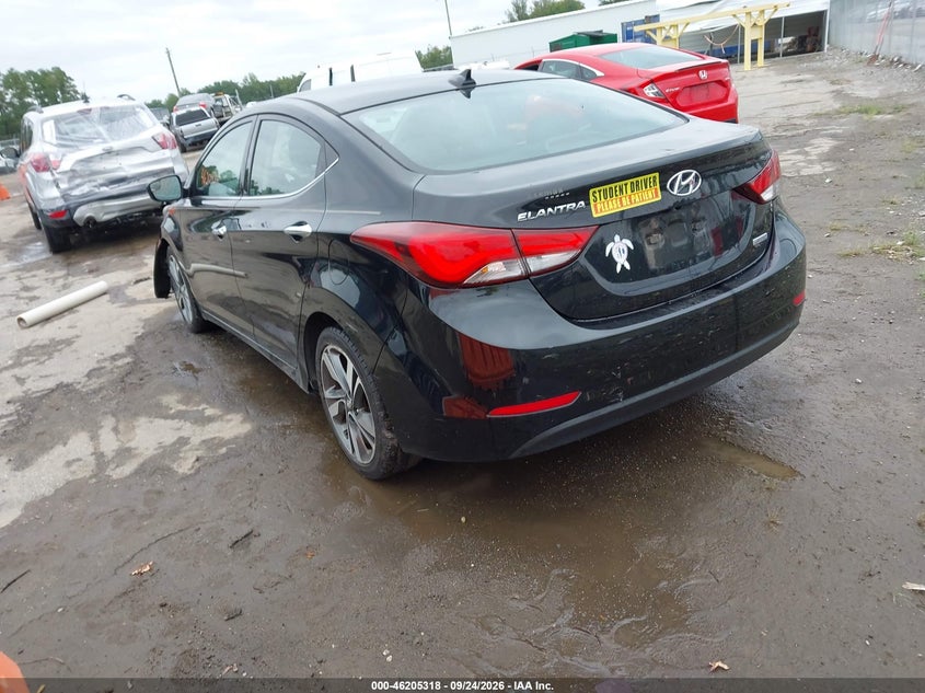 Vin: kmhdh4ae5gu515585, lot: 46705230, hyundai elantra limited 20163