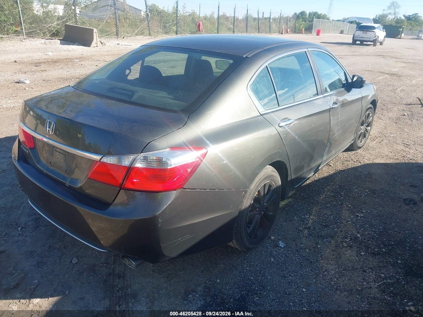 Vin: 1hgcr2f38ea296226, lot: 46705340, honda accord lx 20144