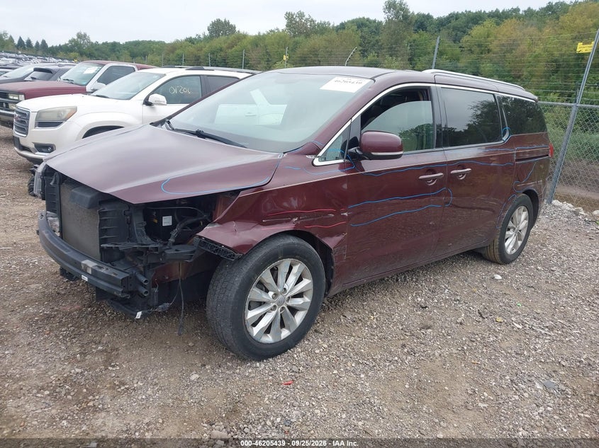 Vin: kndmc5c12g6159488, lot: 46705351, kia sedona ex 20162