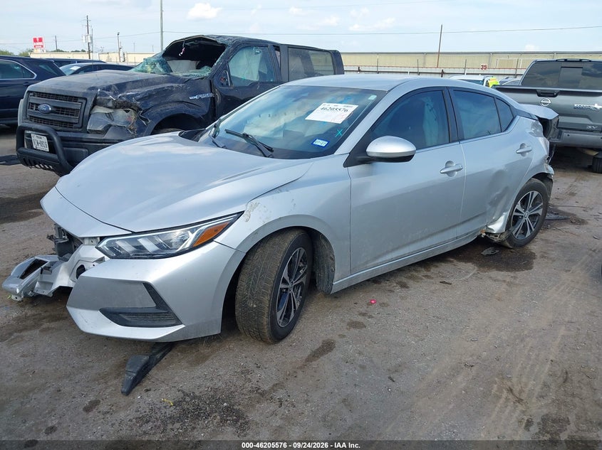 Vin: 3n1ab8cv5py299976, lot: 46705488, nissan sentra sv xtronic cvt 20232