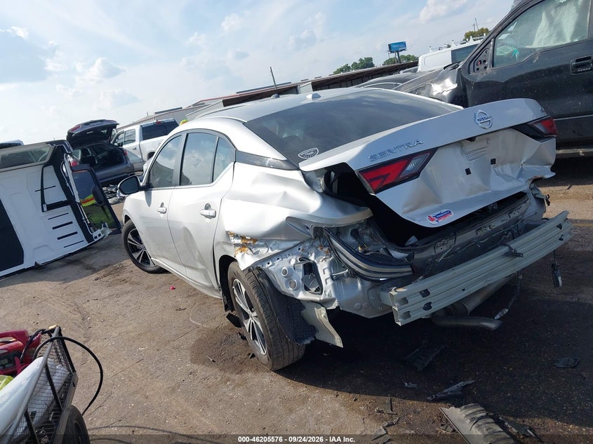 Vin: 3n1ab8cv5py299976, lot: 46705488, nissan sentra sv xtronic cvt 20233
