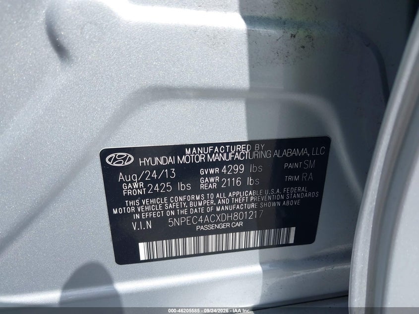 2013 HYUNDAI SONATA LIMITED · Фото 9