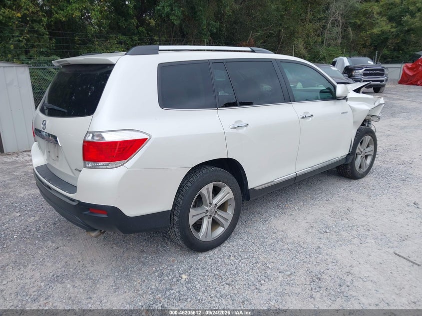 Vin: 5tddk3eh4ds176287, lot: 46705524, toyota highlander limited v6 20134