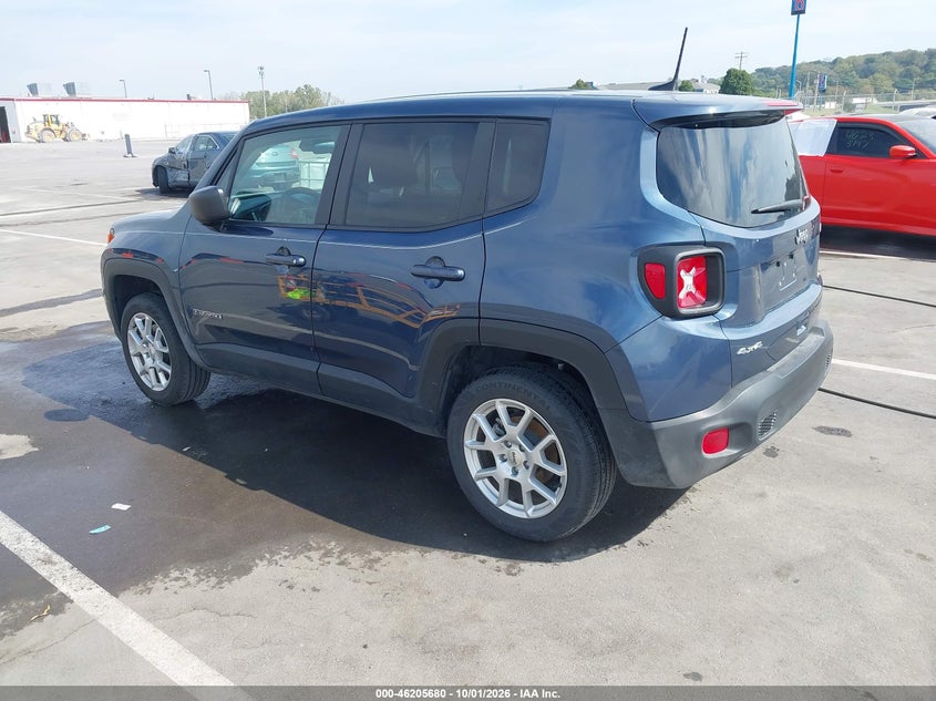 Vin: zacnjdb17ppp58399, lot: 46705592, jeep renegade latitude 4x4 20233