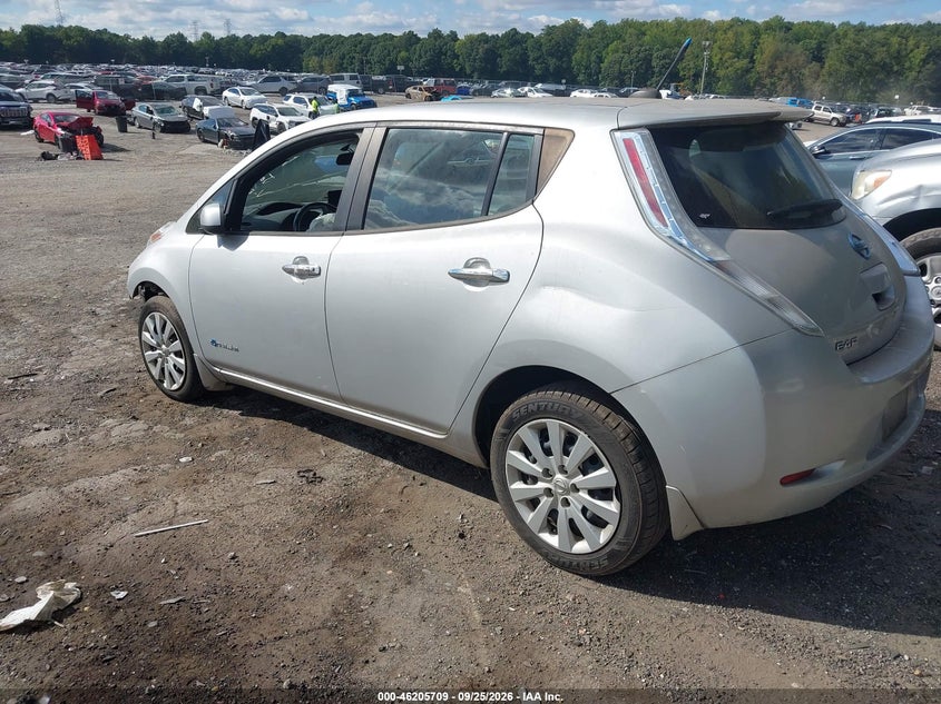 Vin: 1n4az0cp5dc425758, lot: 46705621, nissan leaf s 20133
