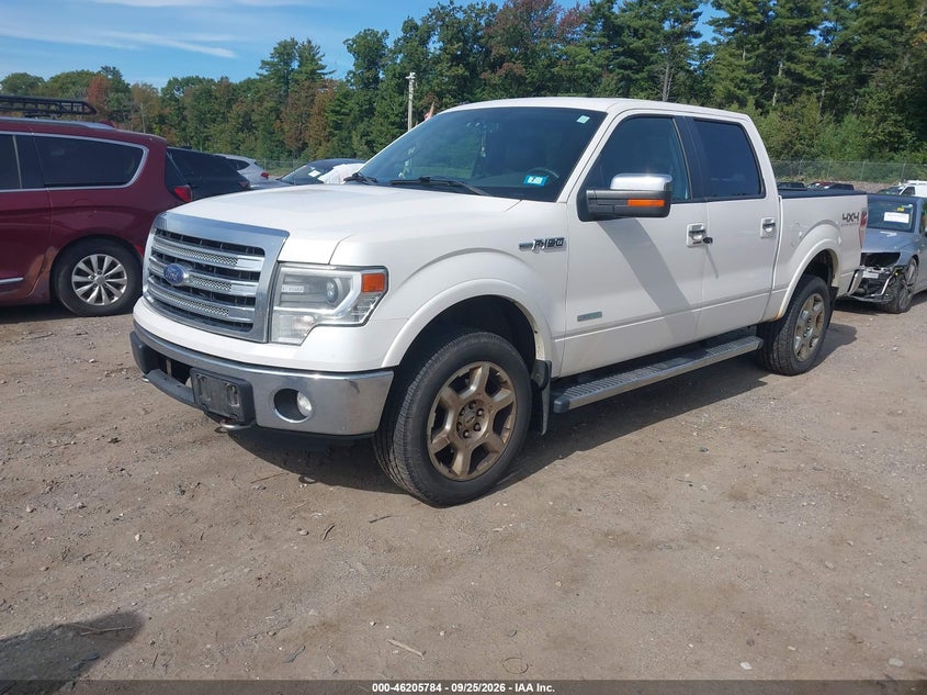 Vin: 1ftfw1et9dfc02128, lot: 46705696, ford f-150 lariat 20132