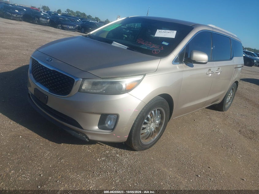 Vin: kndmc5c16f6034671, lot: 46705735, kia sedona ex 20152