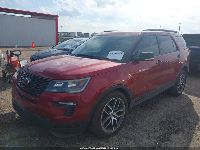 Vin: 1fm5k8gt5jgc35089, lot: 46705749, ford explorer sport 20182
