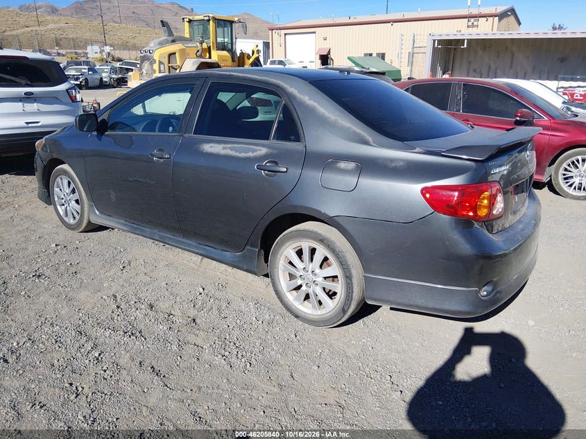 Vin: 2t1bu4ee4ac441582, lot: 46705752, toyota corolla s 20103