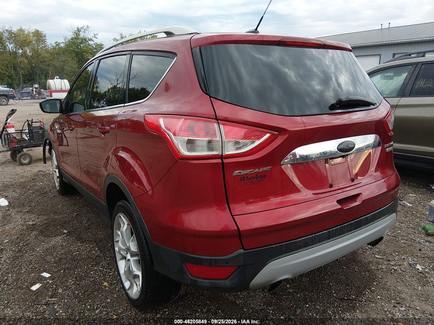 Vin: 1fmcu0jx5eua19989, lot: 46705761, ford escape titanium 20143