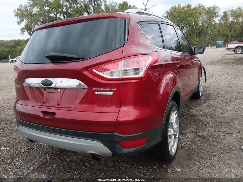 Vin: 1fmcu0jx5eua19989, lot: 46705761, ford escape titanium 20144