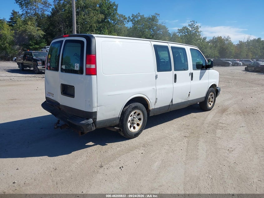 Vin: 1gcshaf42d1163136, lot: 46705834, chevrolet express 1500 work van 20134