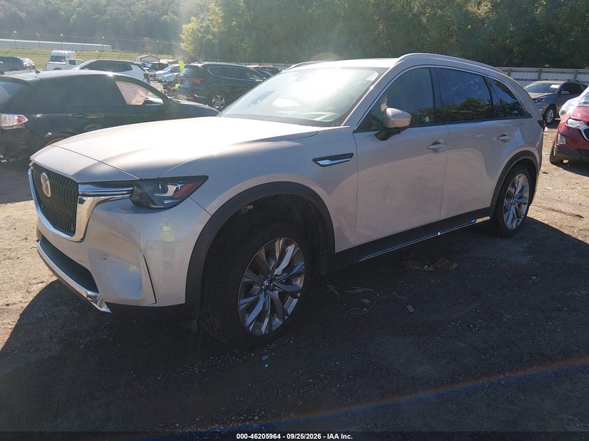 Vin: jm3kkehd8s1224306, lot: 46705876, mazda cx-90 3.3 turbo premium plus package 20252